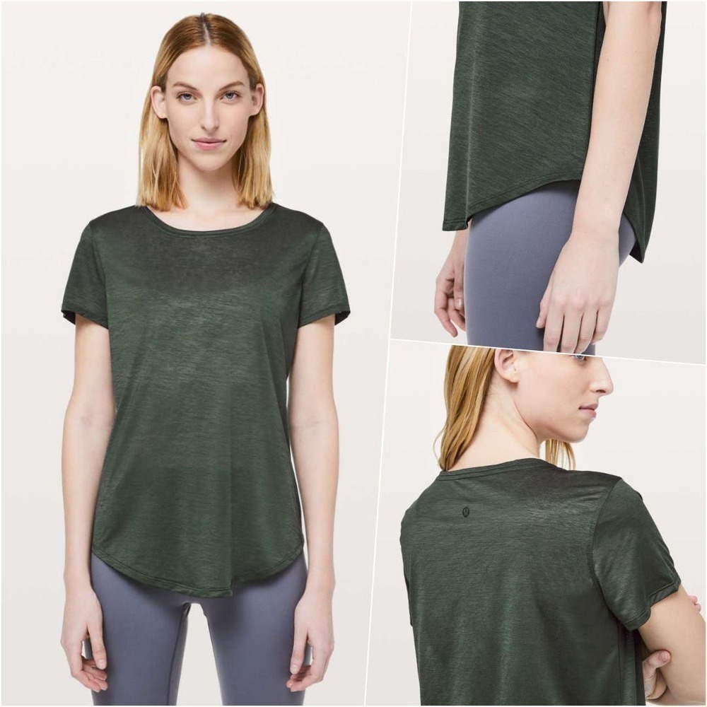 Lululemon Relaxed Short Sleeve Tee Olive 6 NWOT